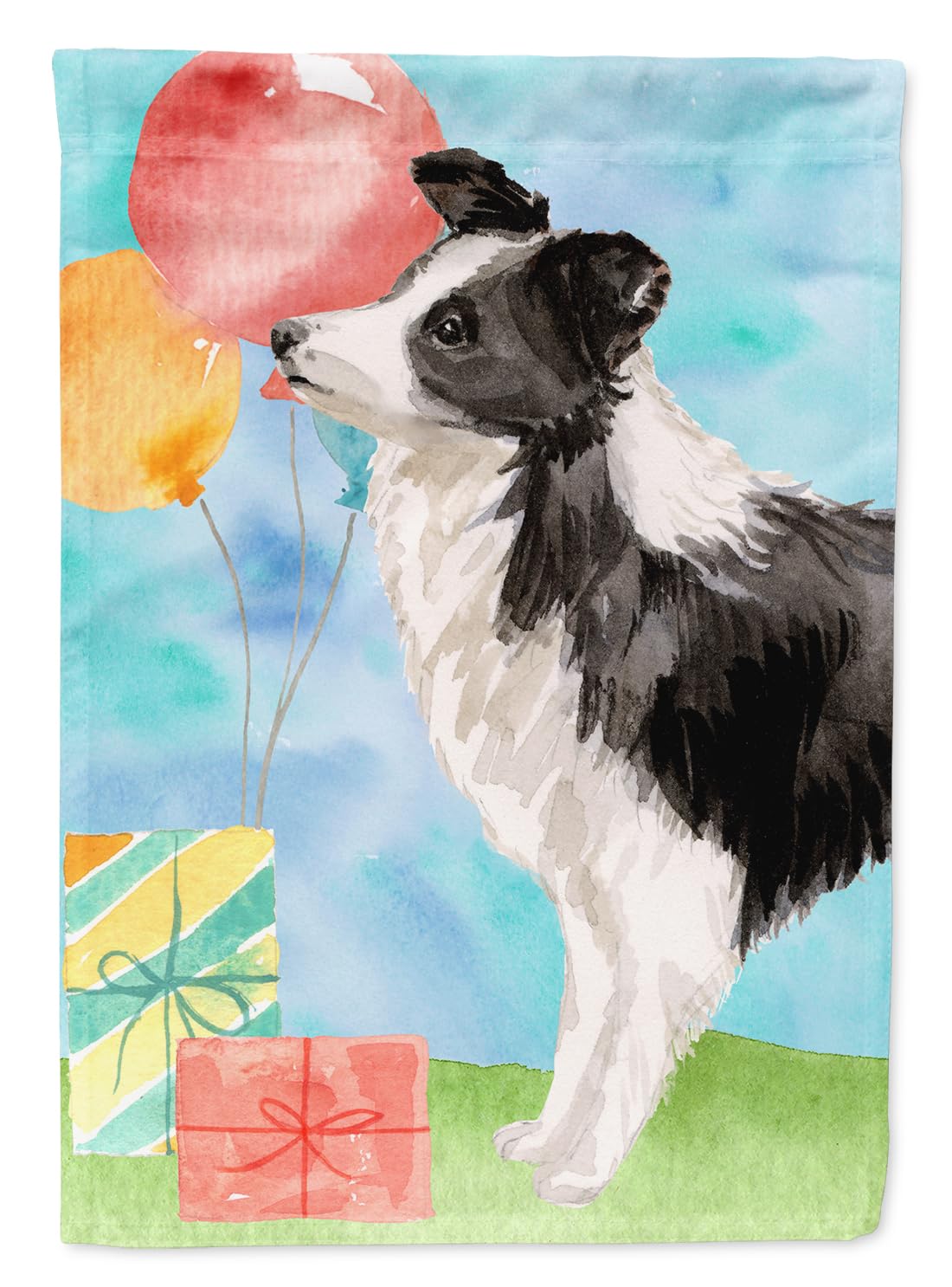 Drapeau Border Collie cadeau anniversaire idéal pour amoureux de chiens jardin
