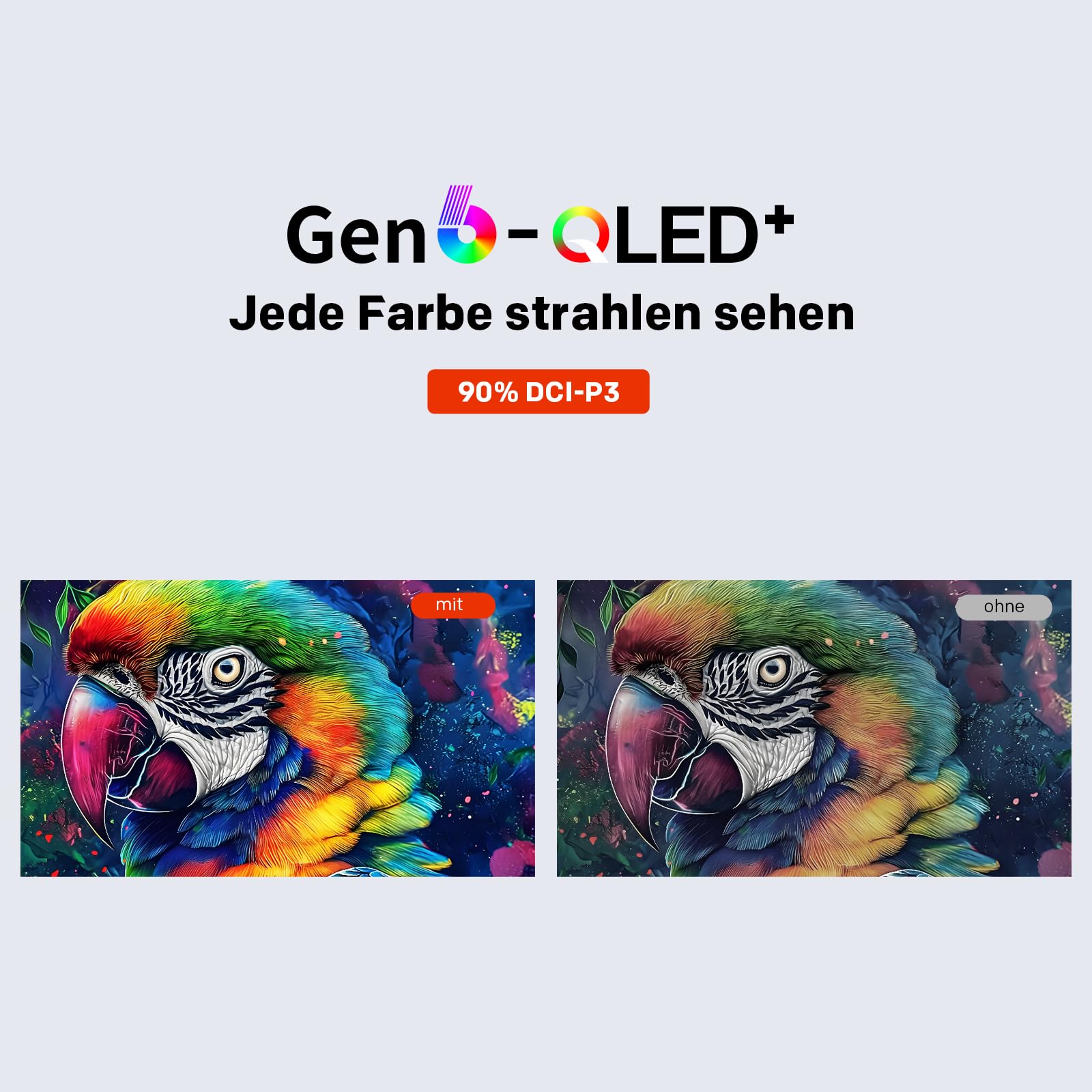 coocaa 60 Zoll Fernseher QD-Mini LED TV, 4K Smart TV mit Google TV, HDR10+, Dolby Vision&Atmos, Local Dimming, MEMC Bewegungsglättung, S AI Prozessor, Triple Tuner DVB-T2/C/S2, 60CGNH70Z (2026)
