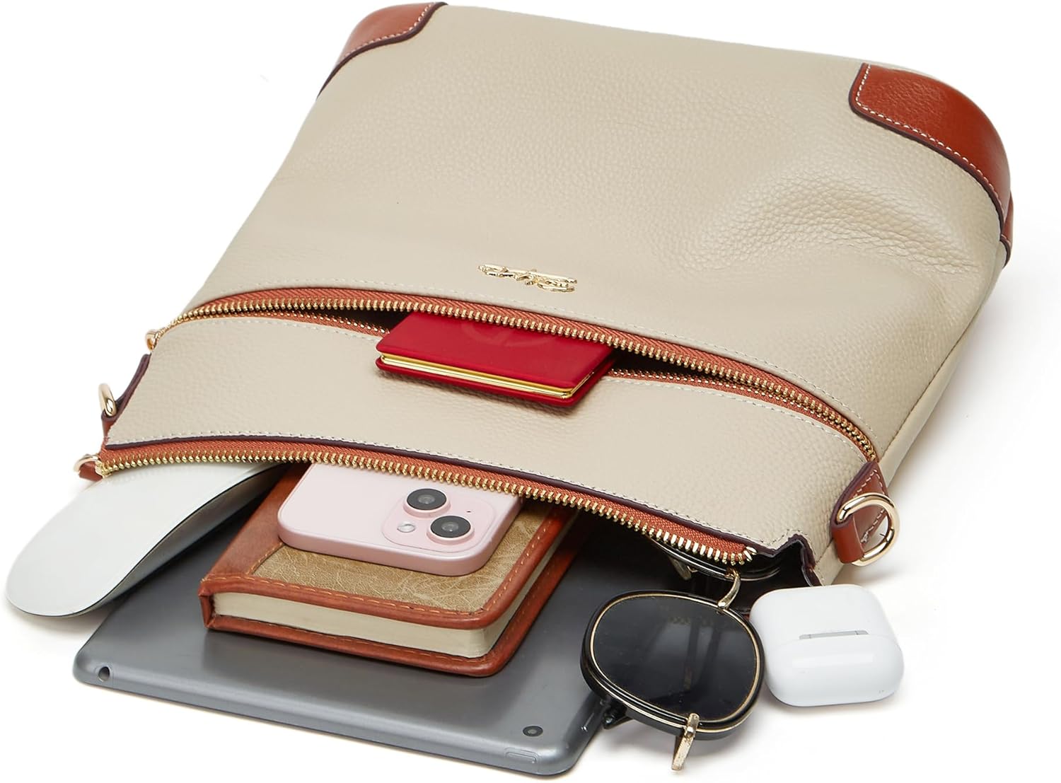 BOYATU Leather Crossbody Bag for Women: Designer Shoulder Purse for Travel - Trendy Genuine Leather Handbag for Everyday - Image 9