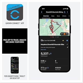 Garmin Edge MTB، كمبيوتر دراجة GPS قوي مزود بخرائط مسارات محملة مسبقًا وكاملة الألوان وتتبع أداء متقدم لسائقي الدراجات الجبلية