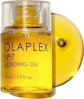 Olaplex No. 7 Bonding Oil: Heat Protectant for High Shine, 72Hr Frizz Control, Smooths & Softens All Hair Types, 1oz