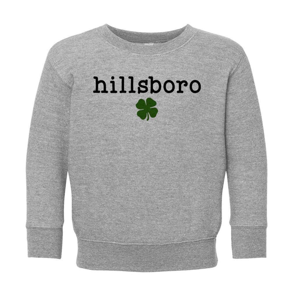 Hillsboro Shamrock Kids Sweatshirt Toddler 5T Heather Grey