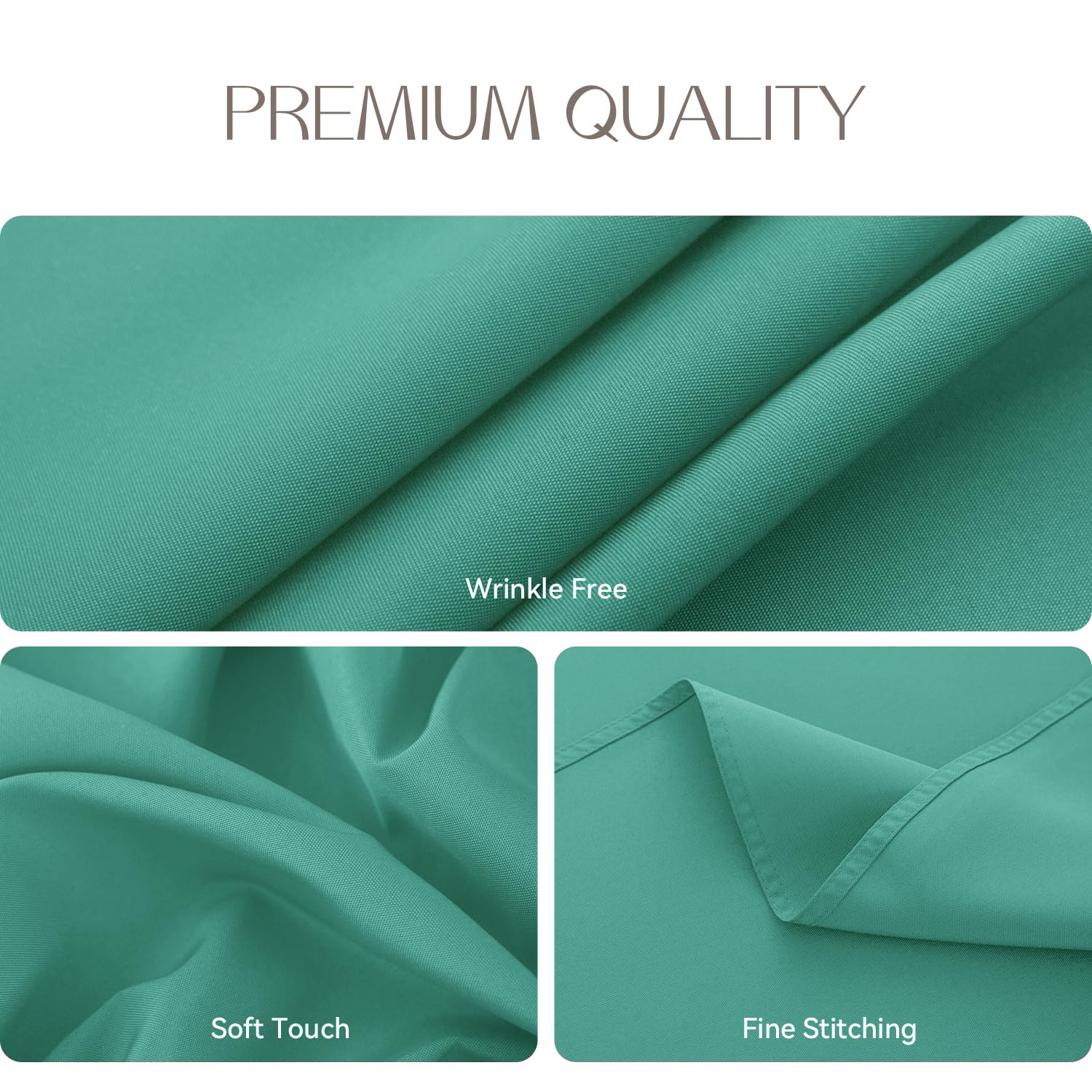Romanstile Tovaglia Rotonda 140 cm Blu Teal Antimacchia - Perfetta per Decorazioni Estive, Giardino, Terrazza, Pranzi Estivi, Colore Blu Teal Raffinato, Idrorepellente, 4-6 Posti