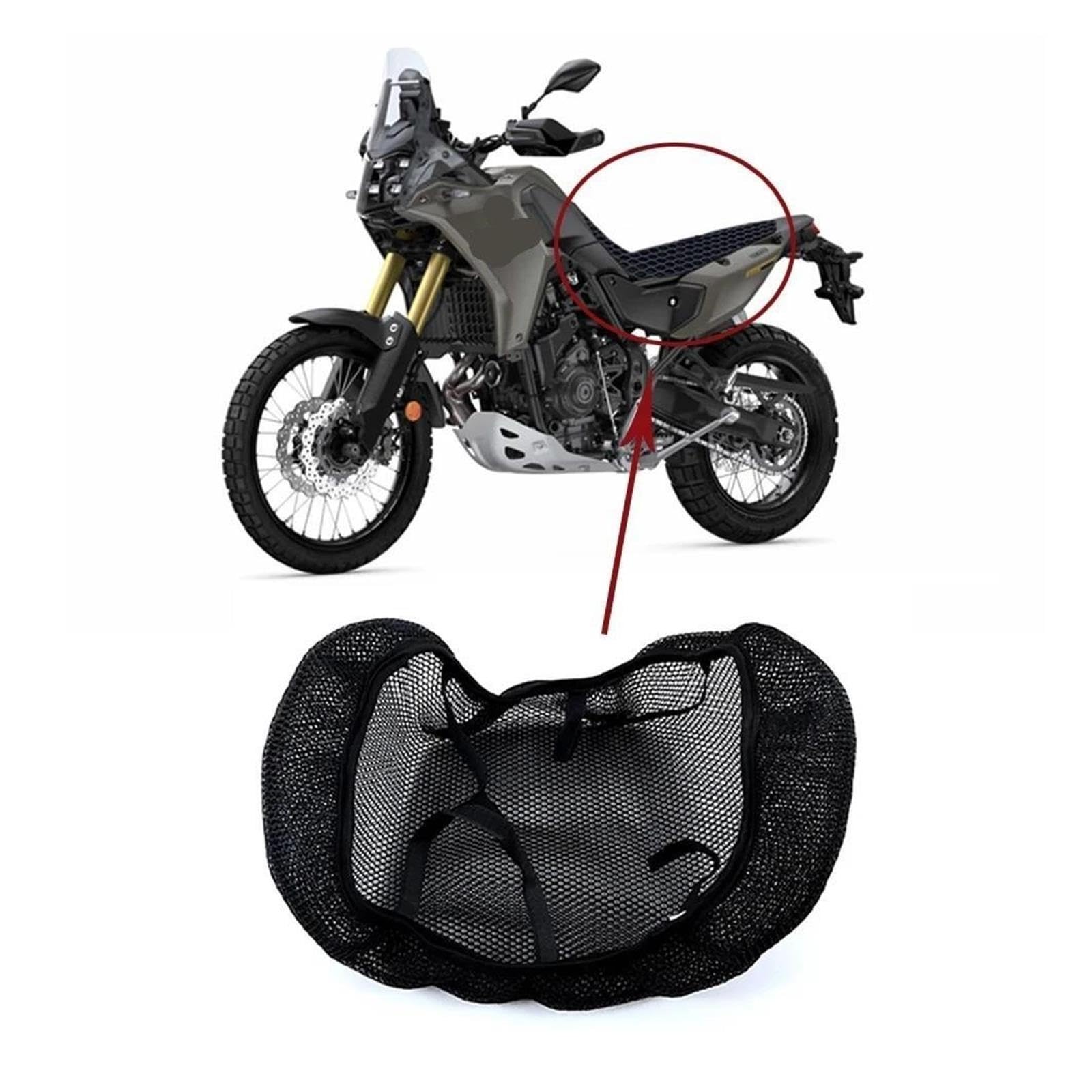 Coprisella Coprisedile Per Moto Cuscino Per YAM&AHA Tenere700