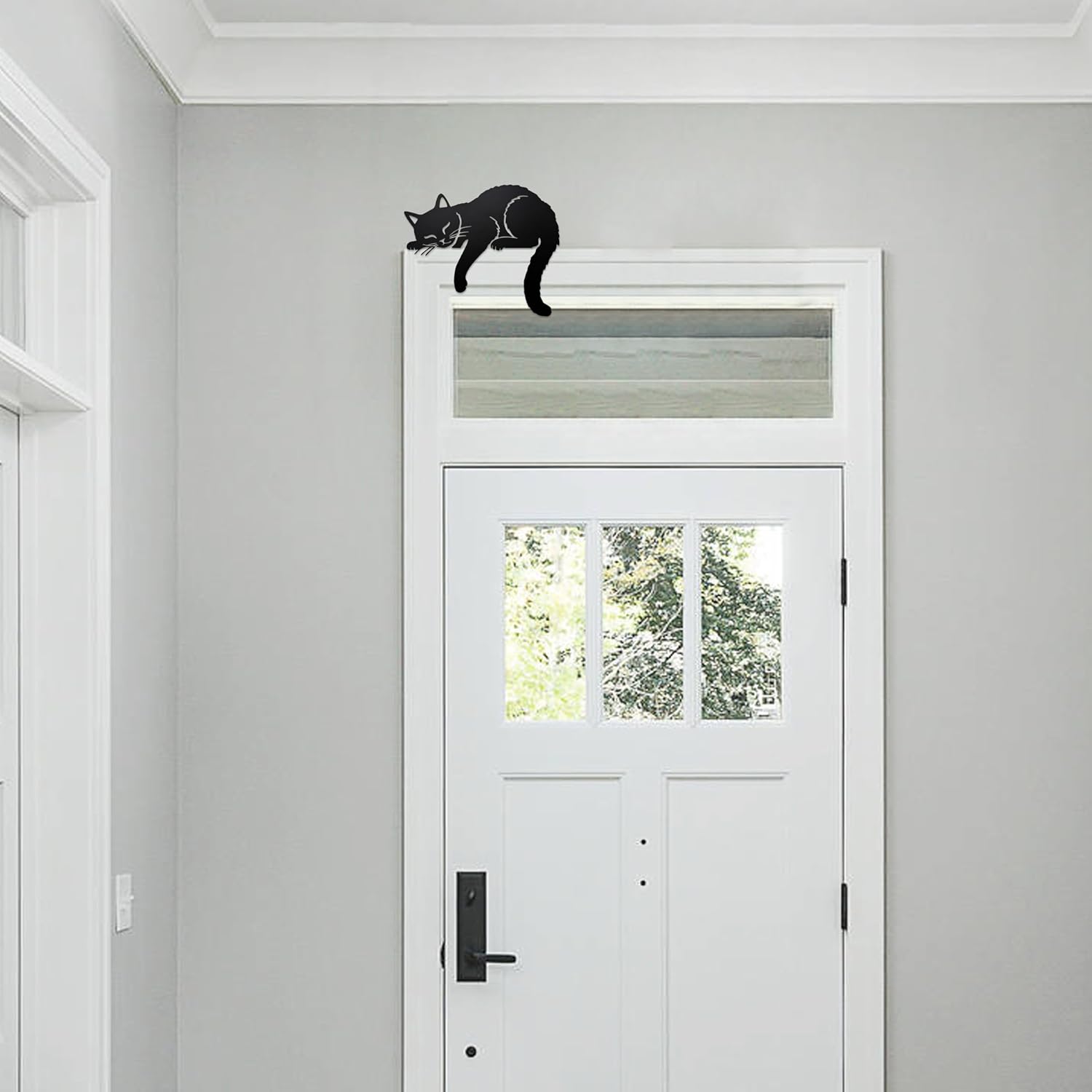 dryelves Black Cat Door Topper Cat Door Corner Decor Shelf Decor Cute Cat Lover Gifts