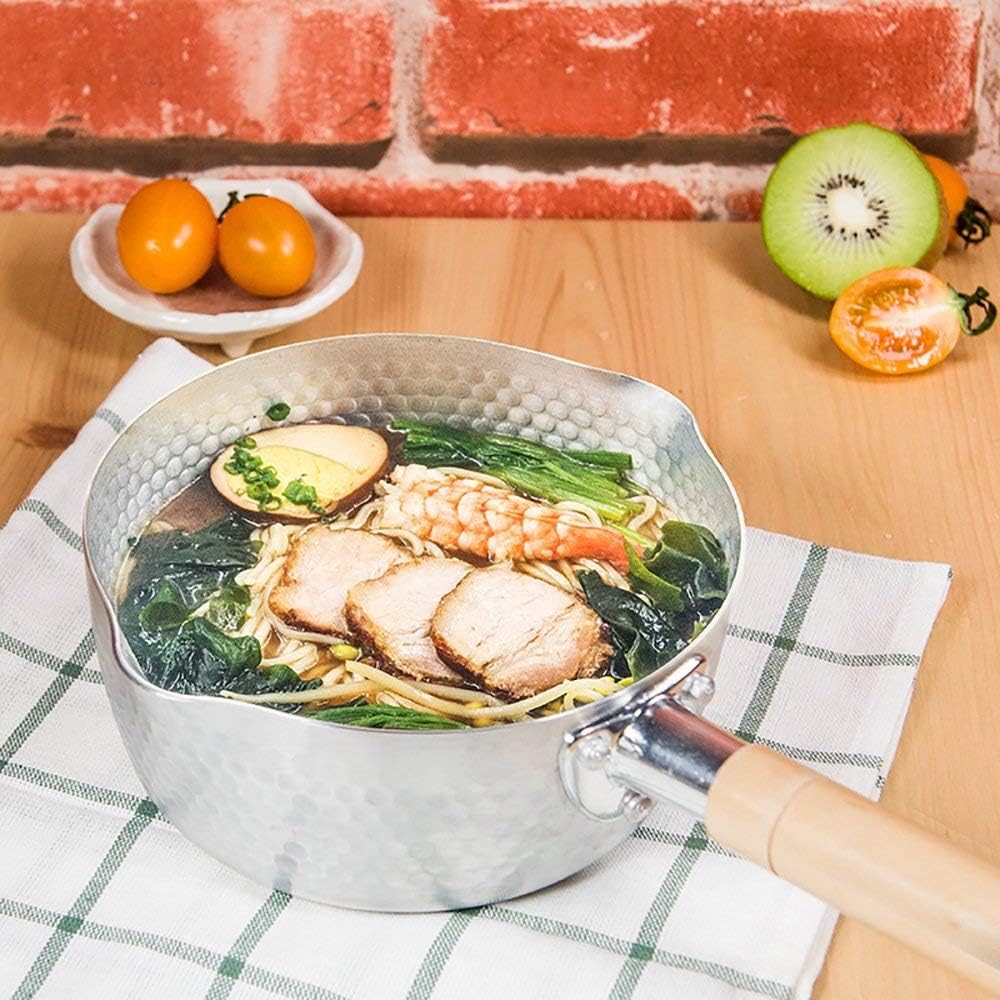 Traditional Japanese Aluminum Yukihira Saucepan (7.8 inch)