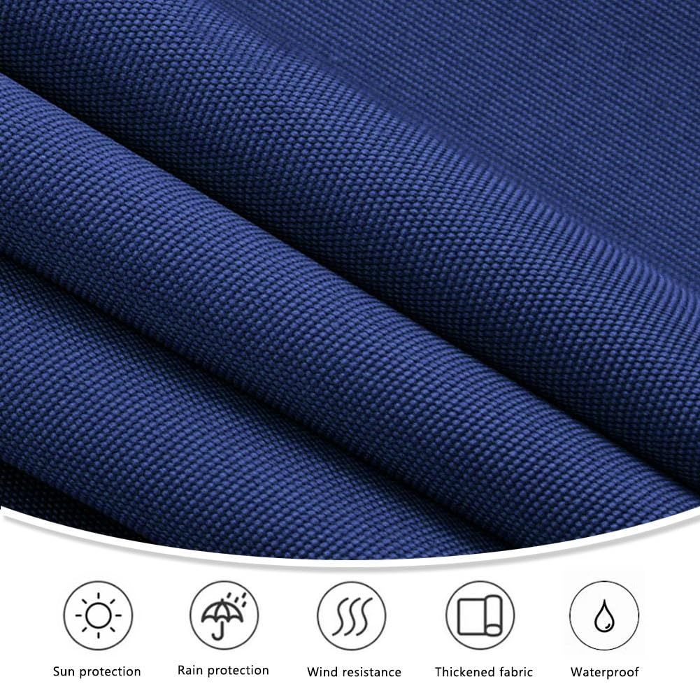 Strapazierfähiger, einziehbarer Ersatzstoff – 1,5 m, 20,3 cm, 30,5 cm, 3,5 m, 33 cm, 6 m, wasserdicht, Polyester-Sonnenschutz für Außenterrassen und Gärten, Dunkelgrün (nur Stoff)