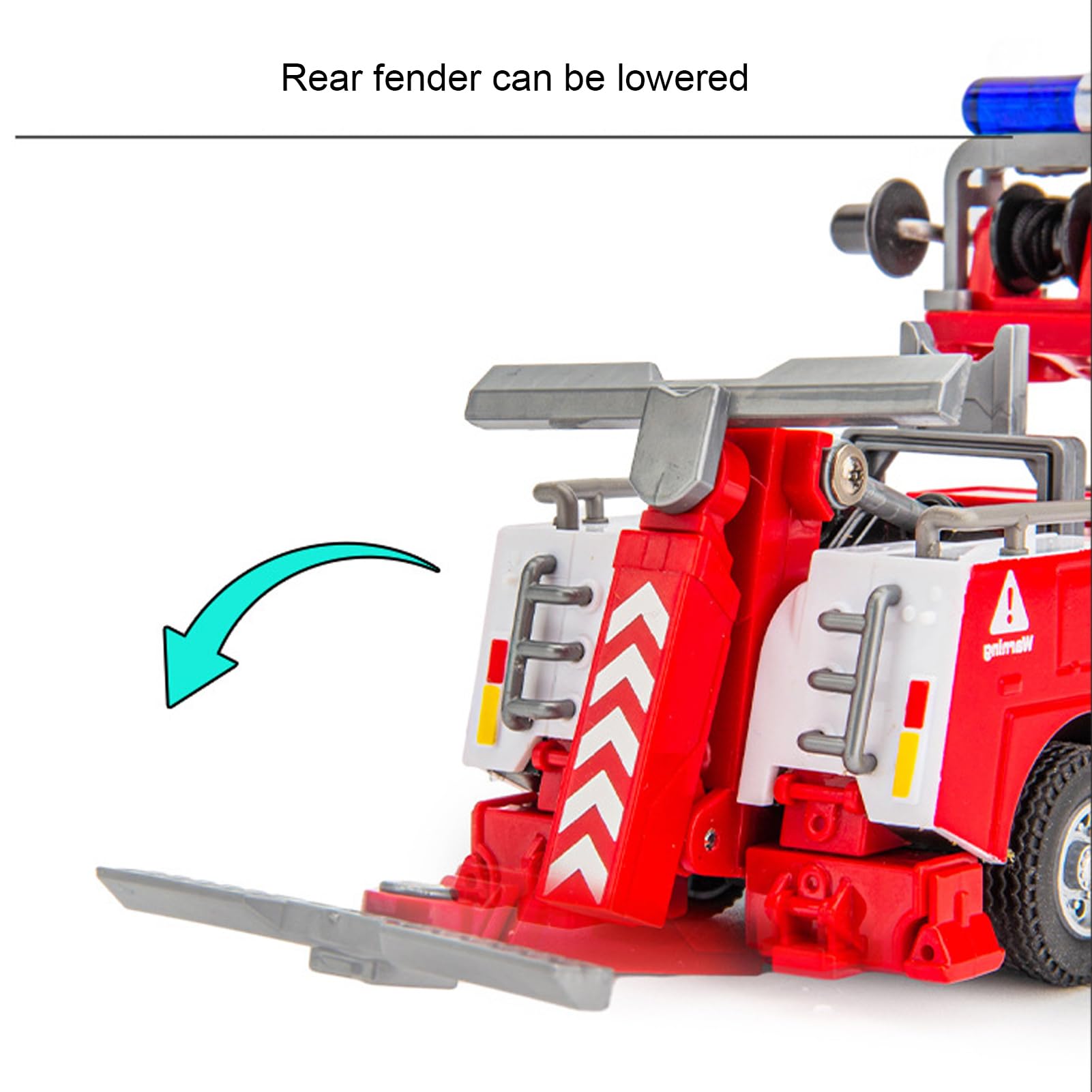 Naroote Modèle de Camion-Grue Lourd D'ingénierie, Bras Rotatif Réaliste à 360 Degrés pour Aire de Jeux pour Enfants, matériau: Plastique, Alliage