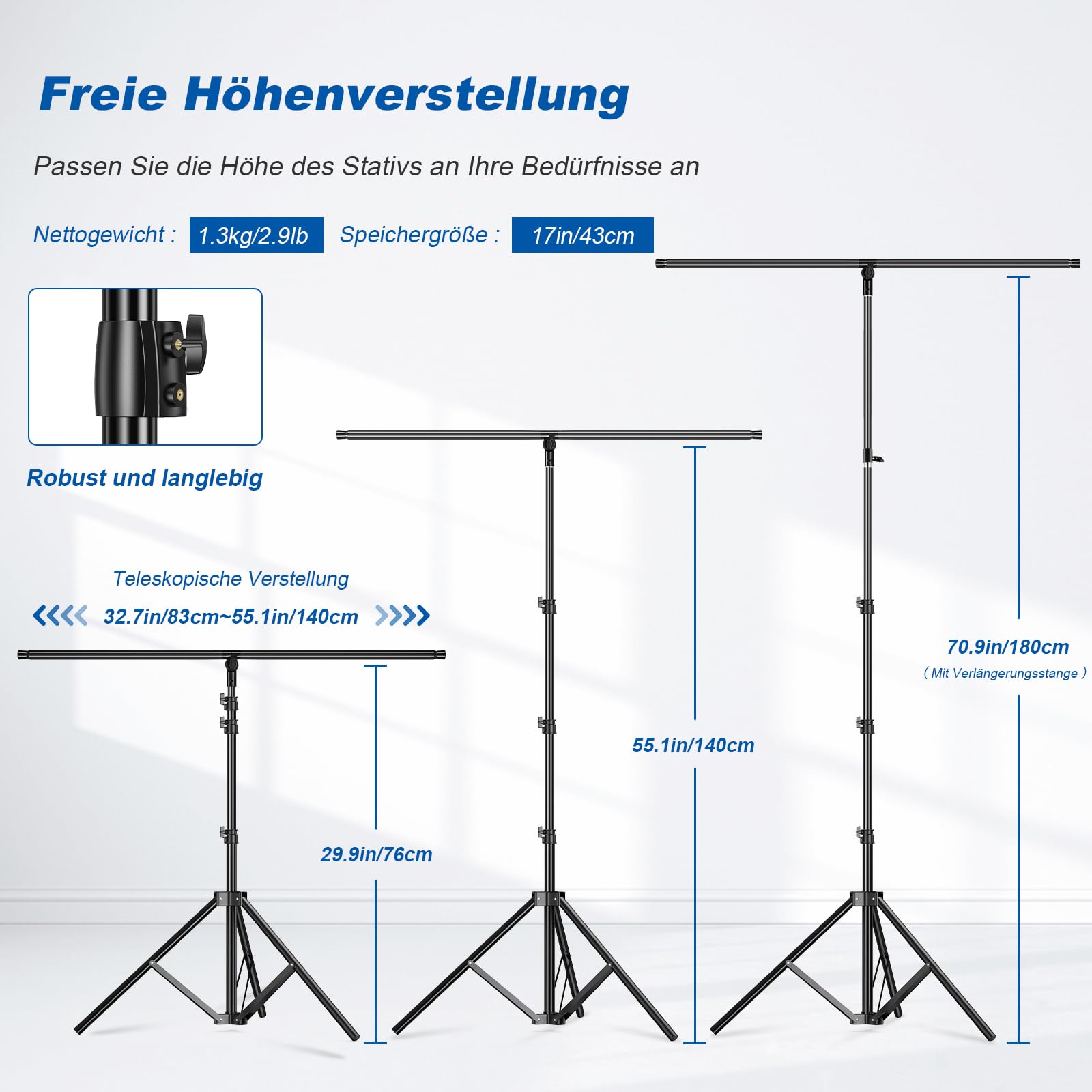 soonpho Supporto per Sfondo a Forma di T, 1,8x1,4 m Supporto per Treppiede Sfondo Fotografico per Fotografia in Studio Ritratto Prodotto