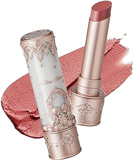 Flower Knows Little Angel Matte Lipstick,Super Soft & Ultra Silky Lip Mud Stick,Long Lasting & Moisturizing Vegan Lip Makeup for Girls&Women,Velvety Nude Peachy Finish(C03 Radiant Seraph)