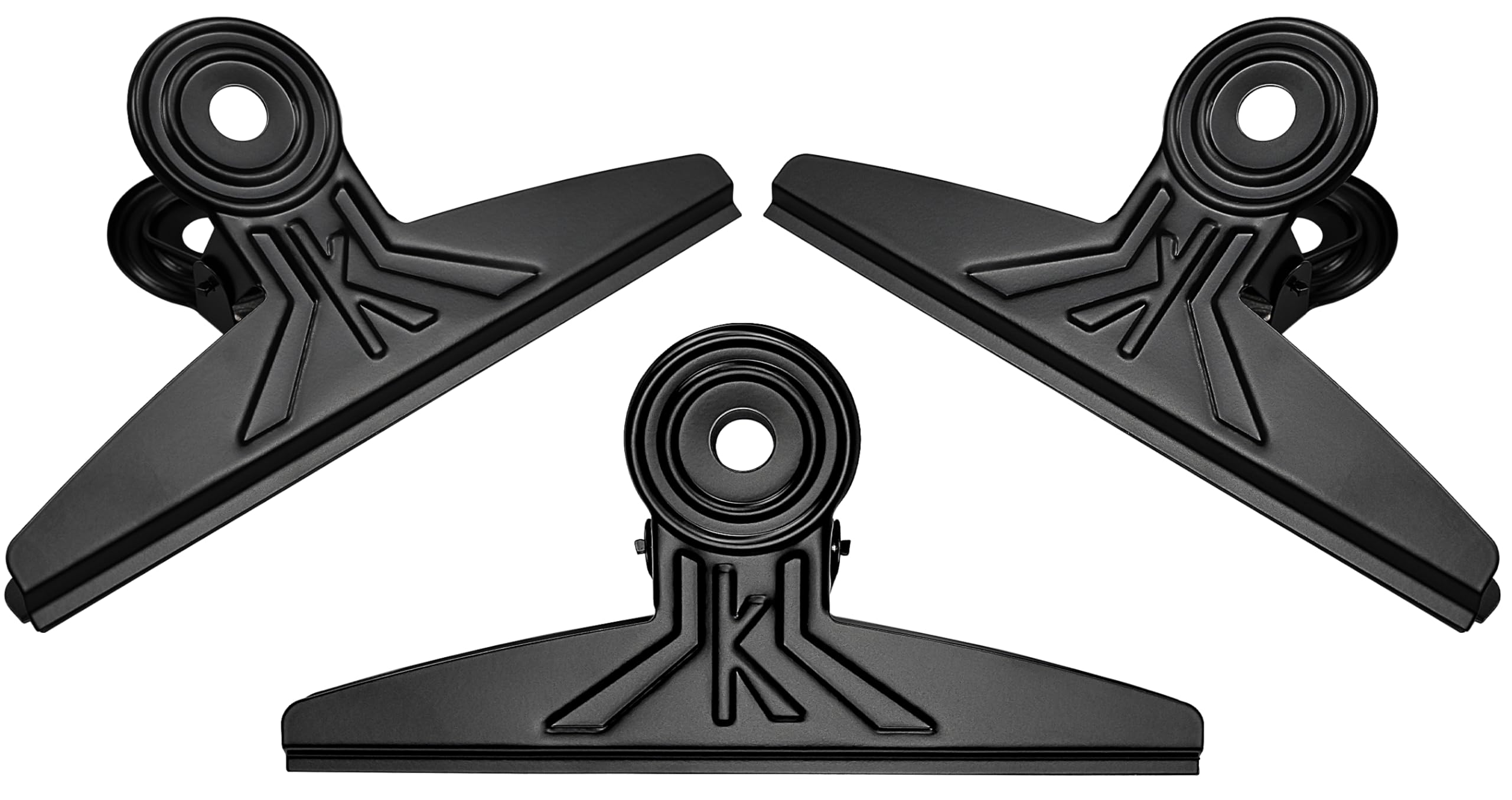 3 Pack Extra Large Bulldog Clips 7.9 Inches Jumbo Bull Binder Paper Clip Clamps for Crafts, Paper, Food Bags, Drawings, Photos at Home, Office, School