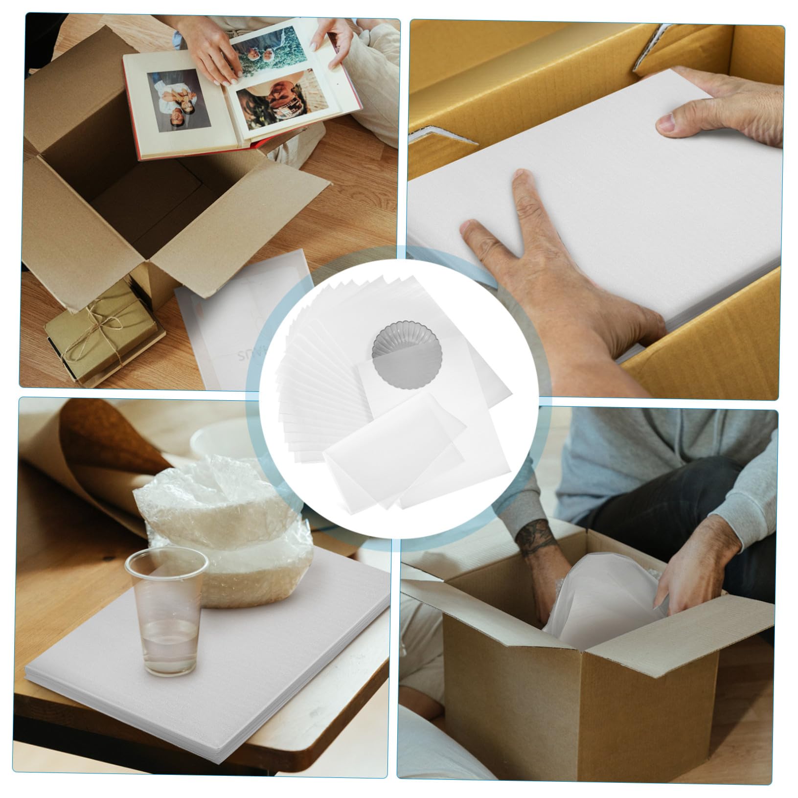 SOIMISS 100 Buste in Schiuma Pe per Imballaggio di Prodotti Elettronici e Ceramiche, Multiuso, Facile da Usare, Grande Capacità, per Trasporto e Spedizioni