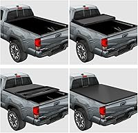 Vista 3 de Cubierta Tonneau de vinilo suave de tres pliegues para caja de camioneta compatible con Nissan Frontier 05-21 5 pies Fleetside