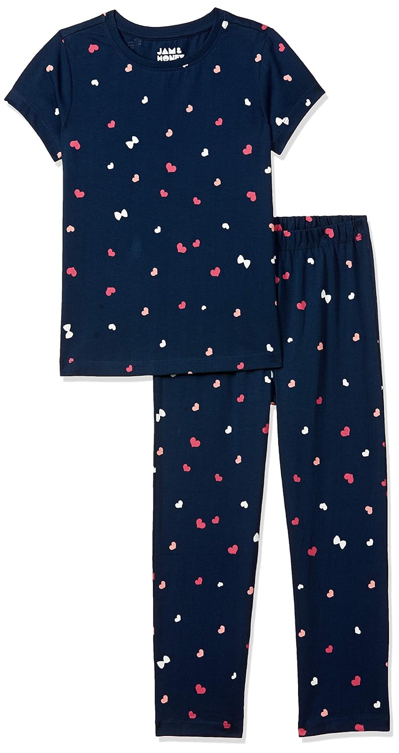 Amazon Brand – Jam & Honey Girls Girls Night Dress | 100% Cotton T-Shirt & Pajama Set | Age 2-12 Years offers donot miss Amazon Brand – Jam & Honey Girls Girls Night Dress | 100% Cotton T-Shirt & Pajama Set | Age 2-12 Years offers donot miss