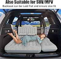Vista 2 de colchón de aire para coche, colchón inflable para SUV y camión, colchón de aire para asiento trasero, cama inflable para camping, colchón de aire