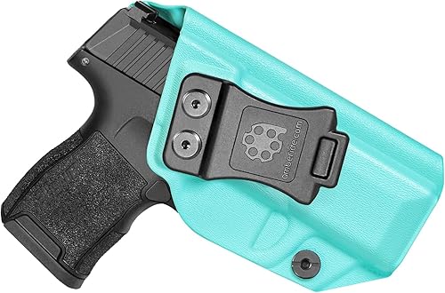 Miniatura 20 de Amberide Sig P365/P365 SAS/P365X IWB Holster, Kydex-Boltaron dentro de la cintura Fit Sig P365 0.354 in, retención segura, extracción rápida, 0-30°