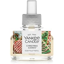 Yankee Candle ScentPlug Refill, Christmas Cookie Scented Oil, Plug-in Air Freshener for Home Fragrance, Long-Lasting Holiday Bakery Aroma, Cozy Kitchen Scent, 0.625 Fl Oz Pack of 1