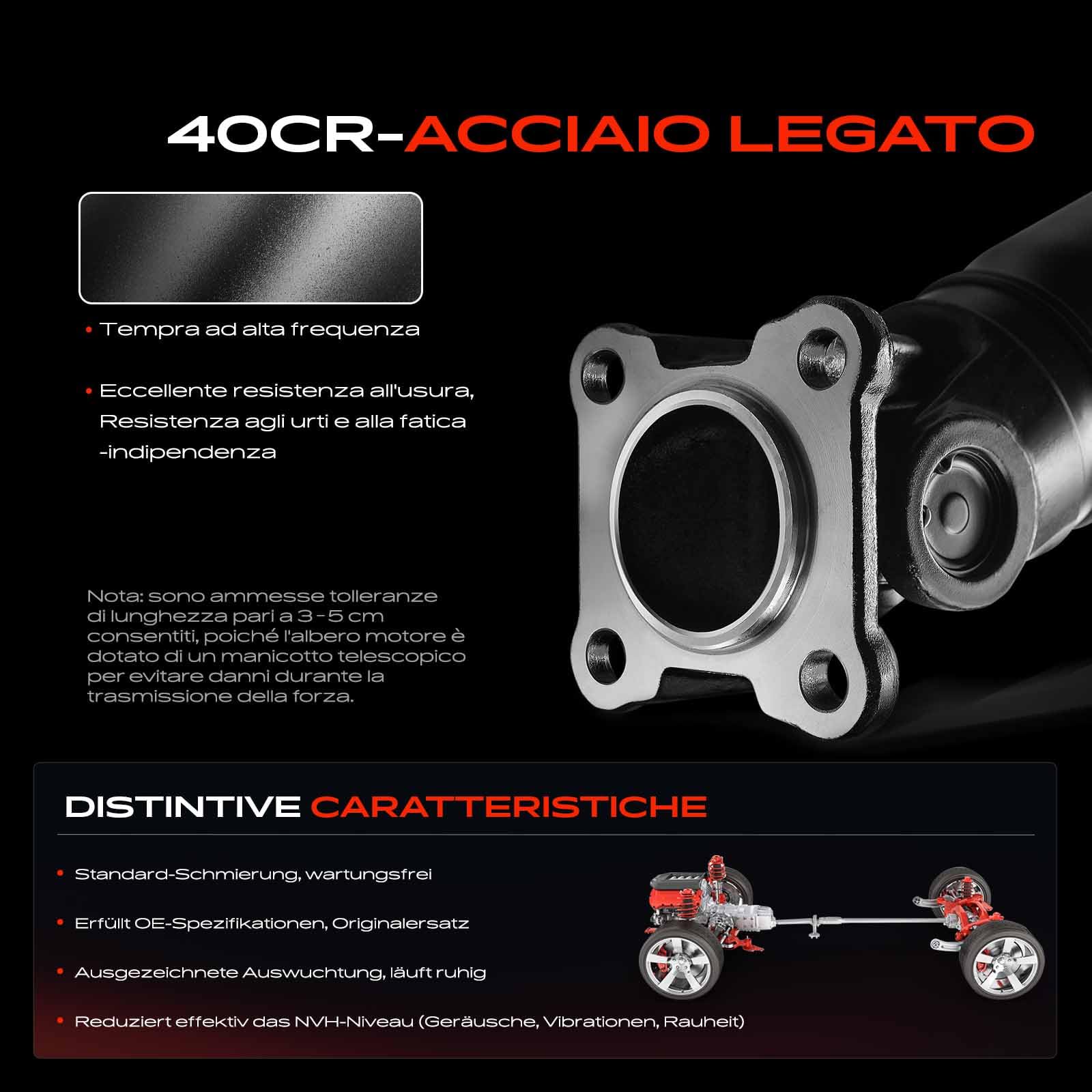 Frankberg Albero cardanico Albero Motore Compatibile con X3 F25 X4 F26 Replace# 26207589985