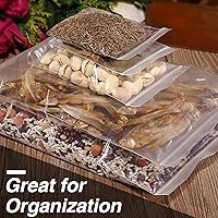 Vista 8 de 160 piezas bolsas transparentes con cremallera de 5 x 7 pulgadas, pequeñas bolsas de plástico para joyas, alimentos, manualidades, embalaje