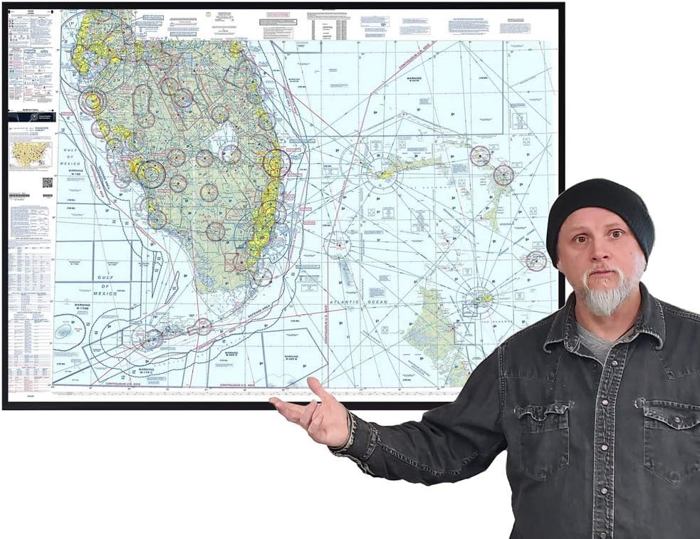 FAA Chart: VFR Sectional Miami (Rolled NOT Folded) Current Edition