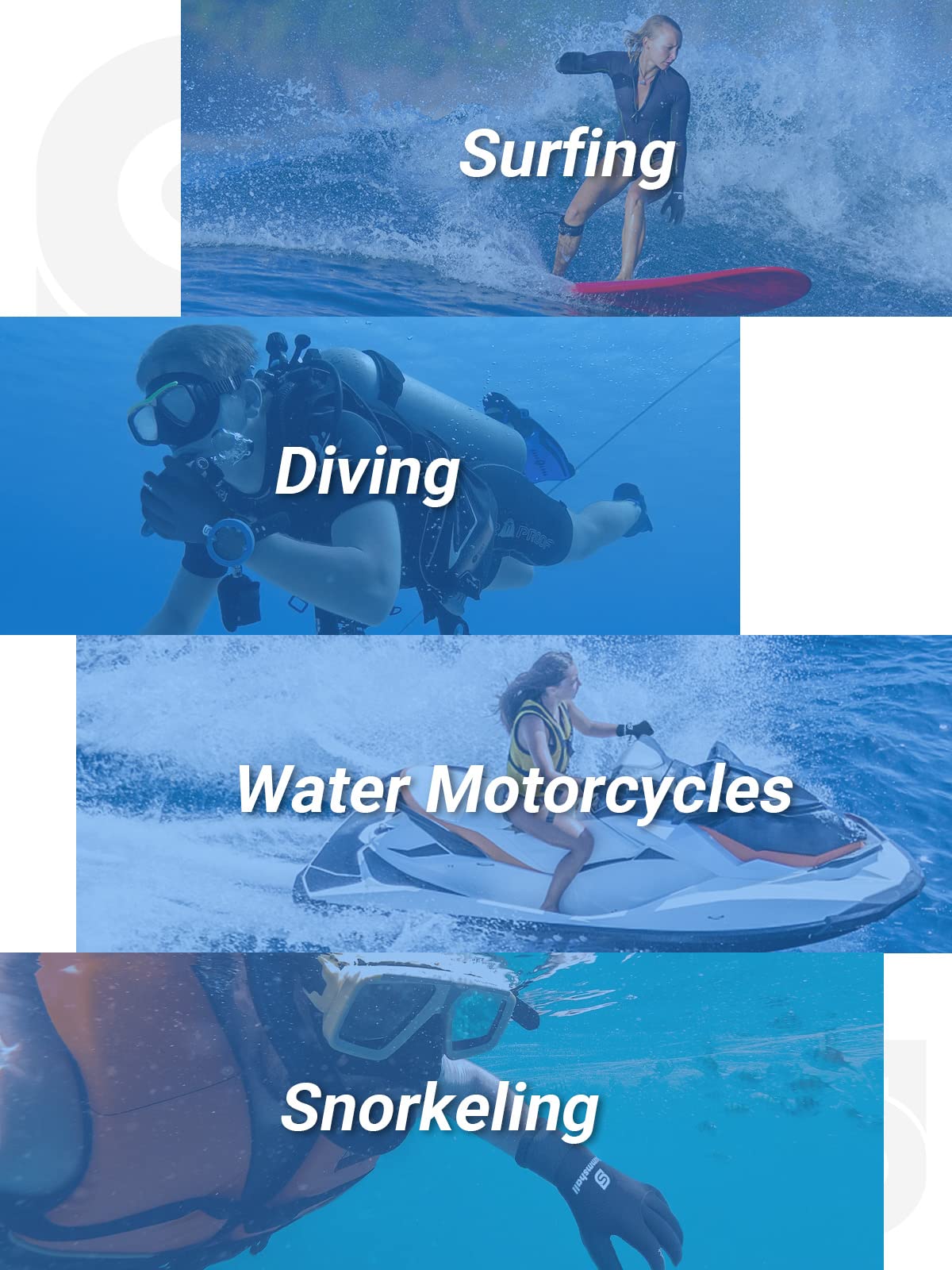 Rękawice neoprenowe 3 mm, wodoodporne, termiczne, antypoślizgowe, ciepłe, dla mężczyzn i kobiet, wędkarstwo podwodne, surfing, rafting, kajakarstwo, nurkowanie