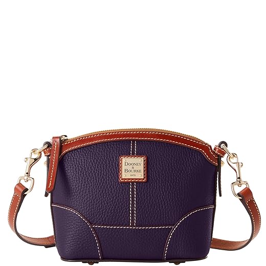Dooney & Bourke Handbag, Pebble Grain Mini Domed Crossbody - Plum Wine