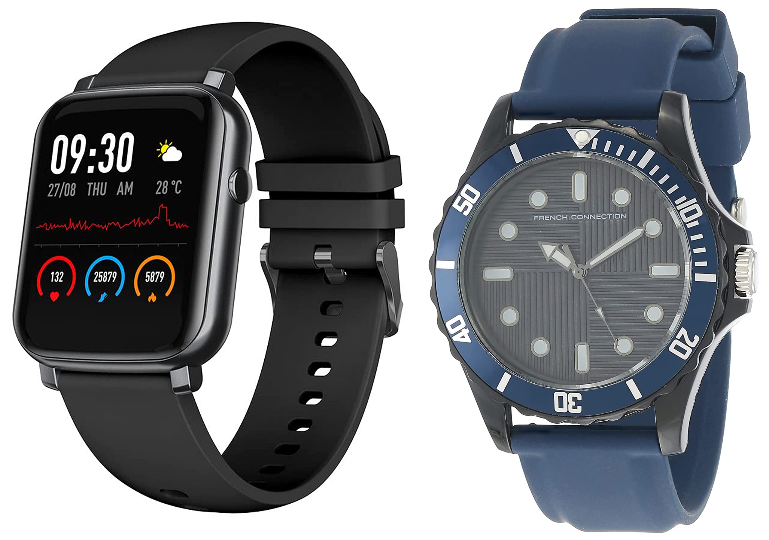 French Connection F1 Smartwatch Black Dial Unisexs Watch-F1-C (B08M1KMRLC) Amazon Price History, Amazon Price Tracker