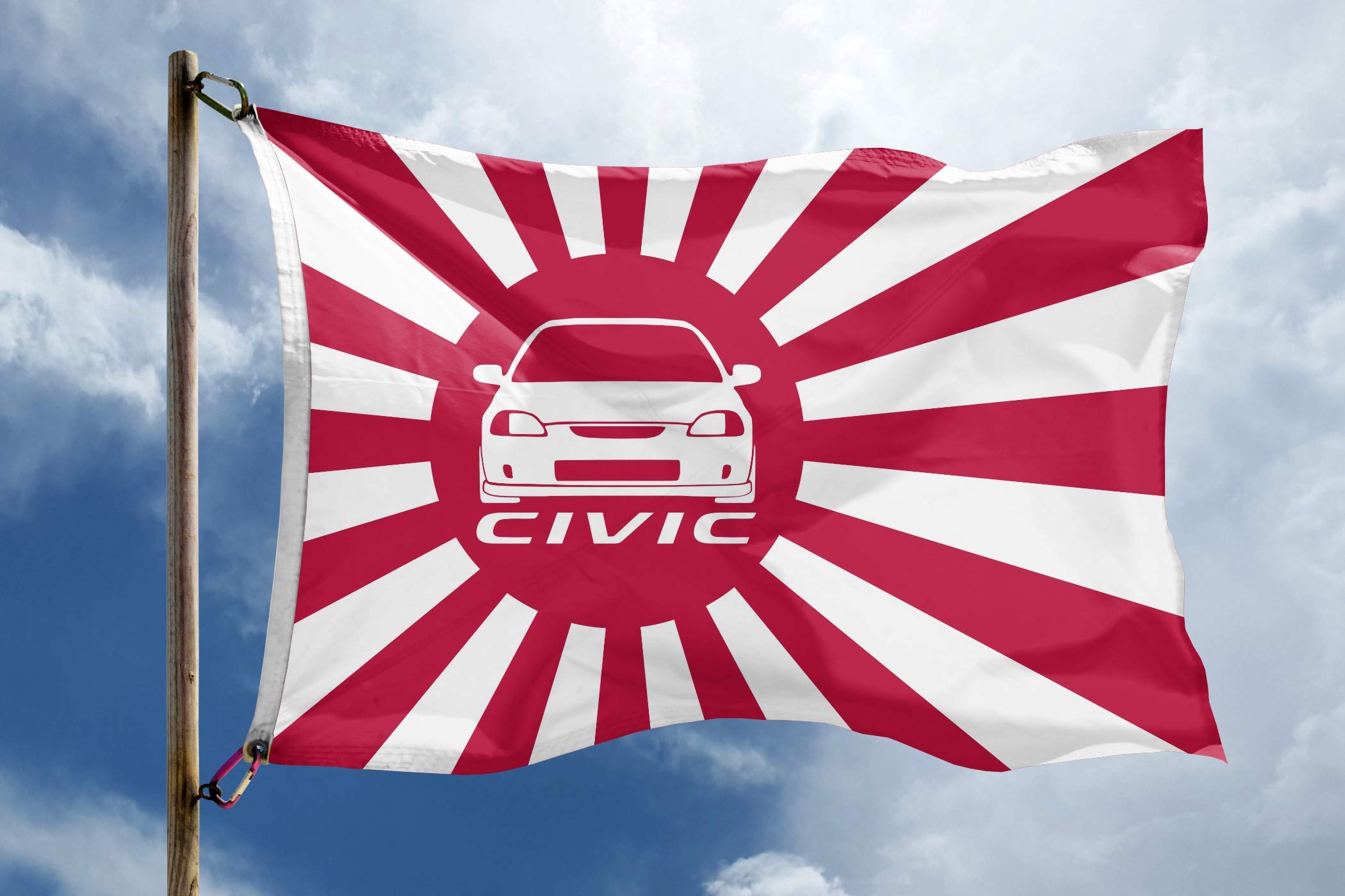 Amazon.com : 3x5 ft Civic JDM Japanese Rising Sun Flag: 100
