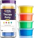 Special Supplies Therapy Putty for Teens and Adults - Resistive Hand Exercise Stress Relief Therapy Putty Kit, Set of 4 Strengths, Three Ounces of Each Putty (Primary Colors)