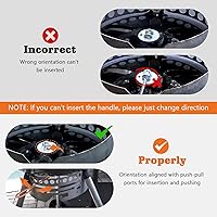 Vista 4 de Kit de sistema de limpieza de parrilla de carbón de un solo toque 18-1/2 para parrillas Weber, piezas de repuesto para parrillas de carbón Weber