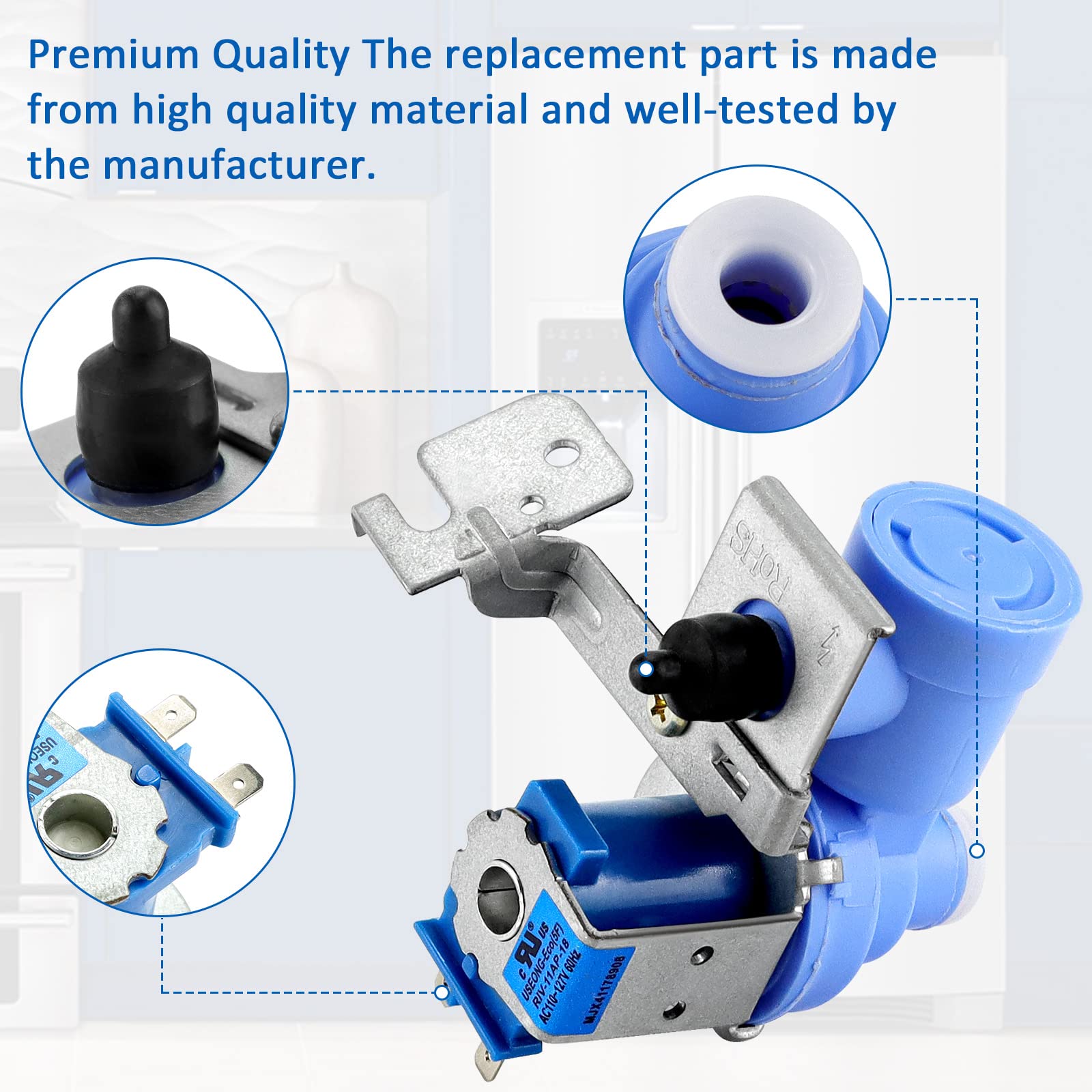 Amazon.com: MJX41178908 Refrigerator Water Valve Replacement for  