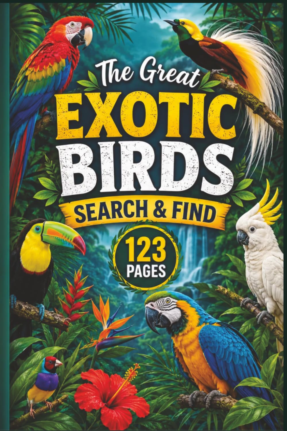 The Great Exotic Birds Search & Find: 60 Unique Word Find Grids Featuring Tropical Species, Rare Avians, and Rainforest Wonders for Birdwatchers and ... & Wildlife Relaxing Word Search Series)