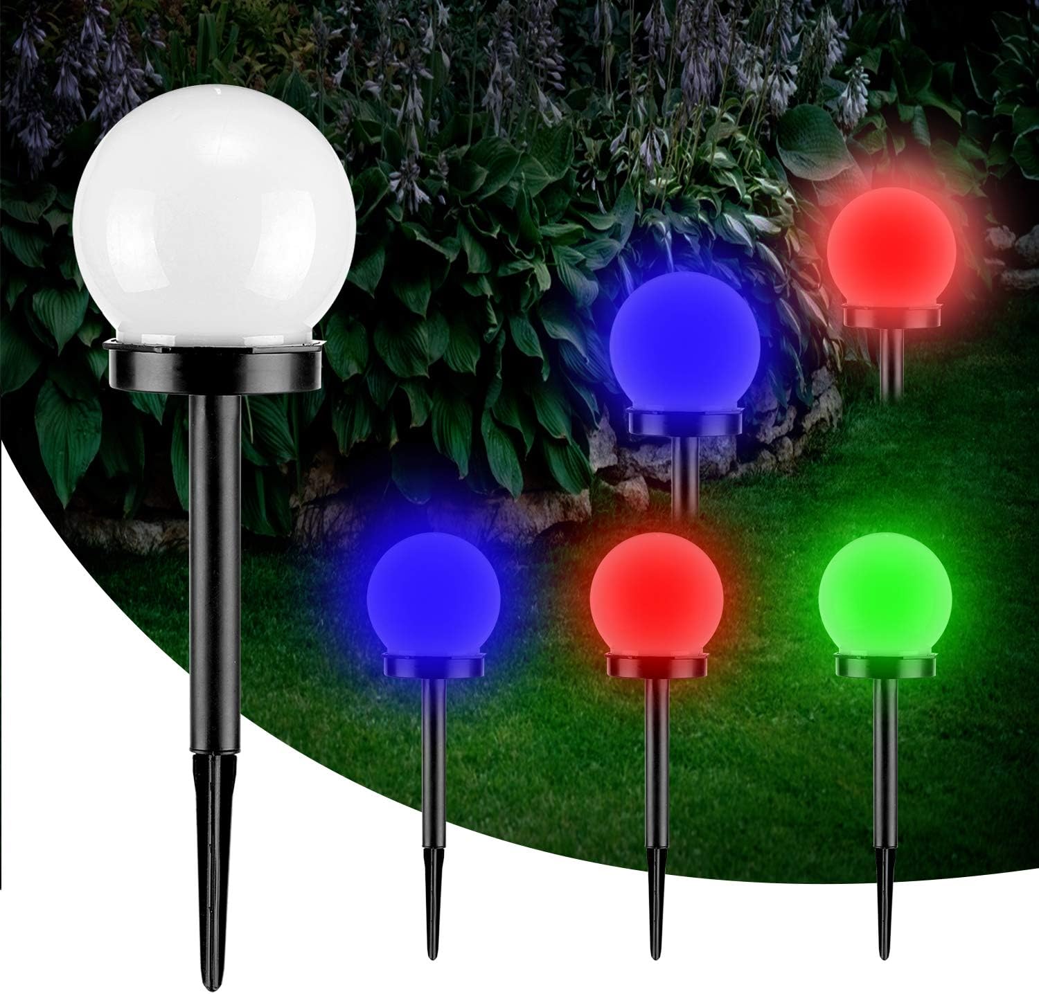 Outdoor Solar Lights for The Garden, Waterproof Lamp Backyard Solar