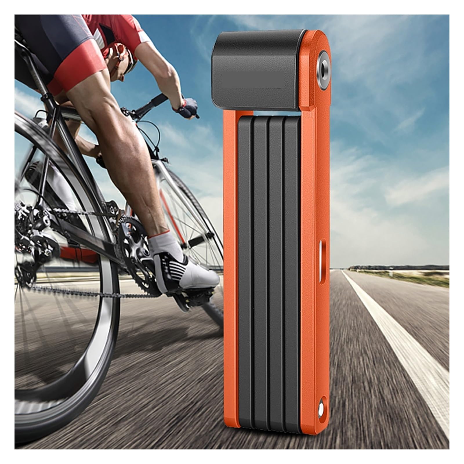 Lucchetto Pieghevole Per Bici - Antifurto Portatile Con Catena In Acciaio | Compatto E Resistente - Foto 8