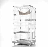 Amazon.co.jp: BTM 猫 ケージ キャットケージ 2段 多頭飼い 自由