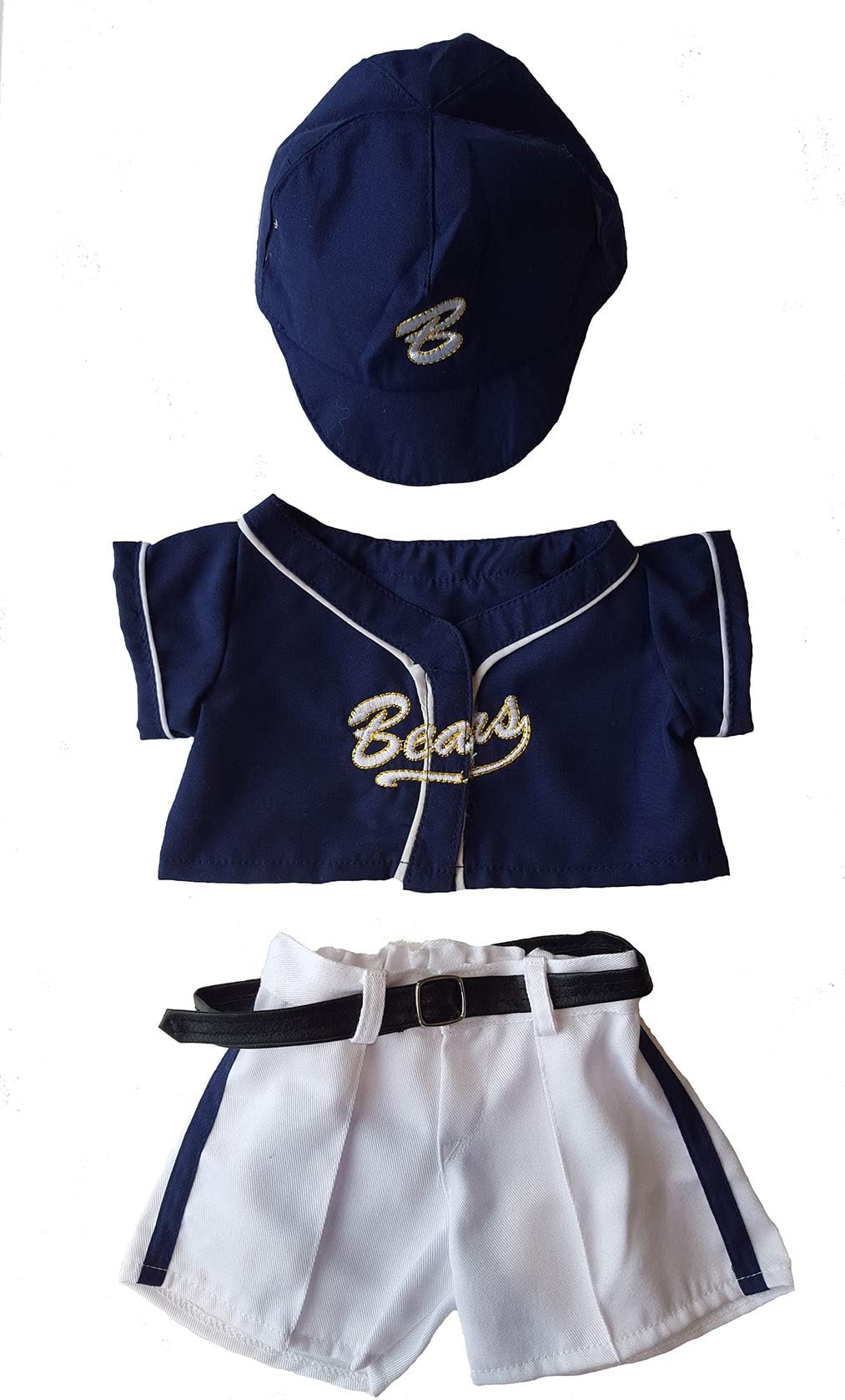 Baseball Uniform Outfit Teddy Bear Clothes Fit 14" - 18" Build-a-Bear and Make Your Own Stuffed Animals