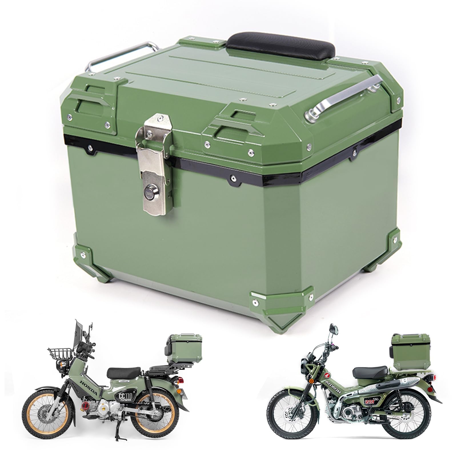 Amazon | HI-LINE バイク リアボックス 45L トップケース 汎用 ABS製