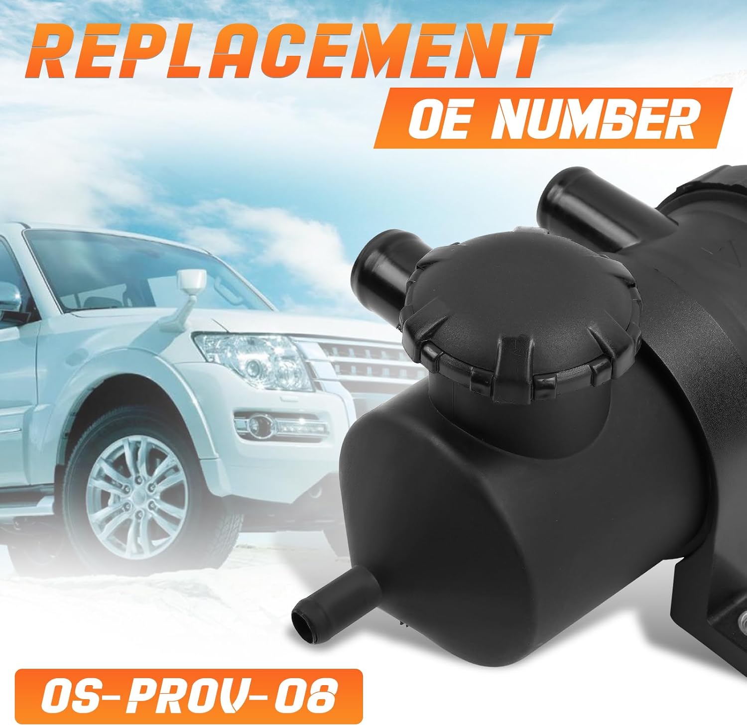 Oil Catch Can Kit Compatible with Mitsubishi Pajero 2006-2015 3.2L D-ID NW Series, Replace#OS-PROV-08