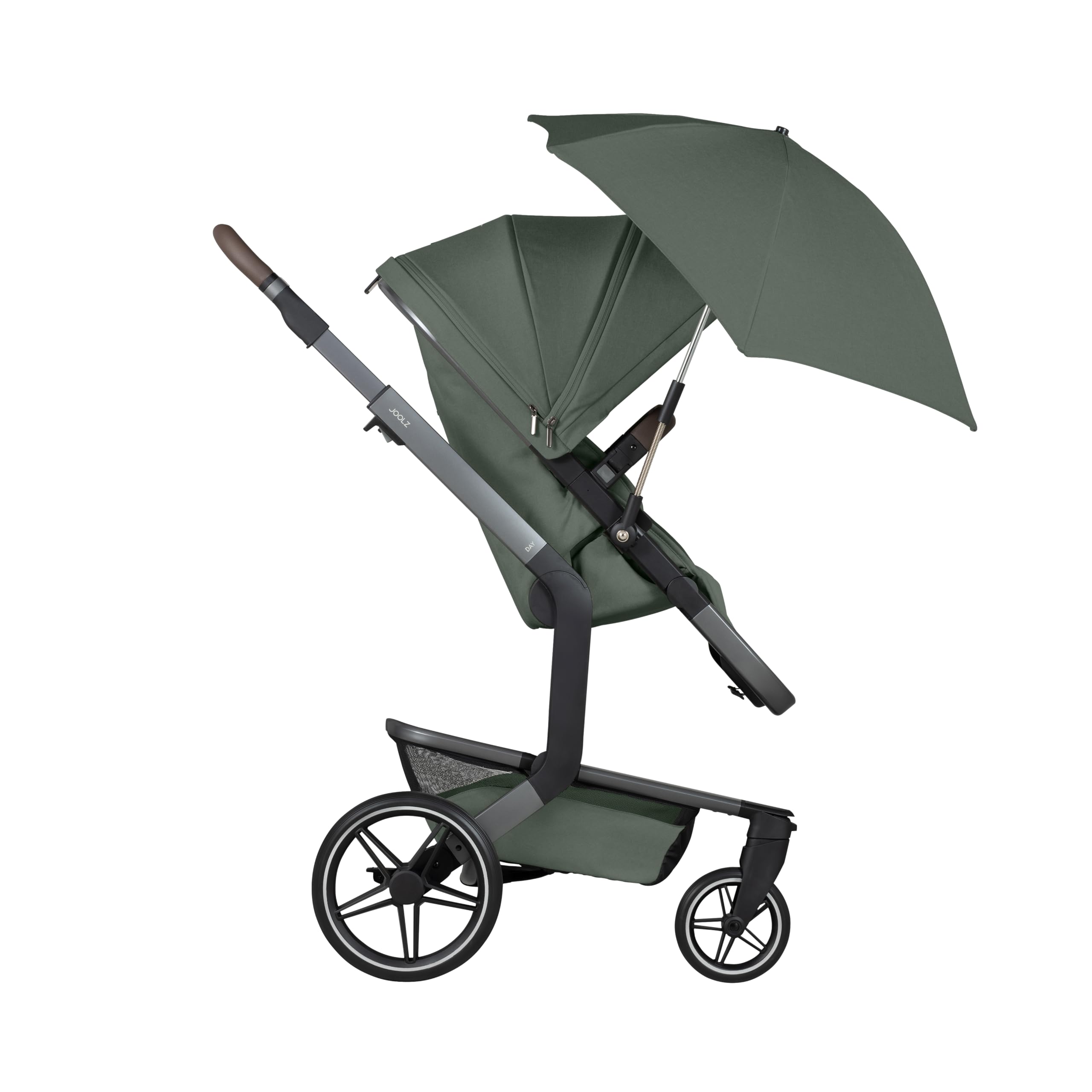 Joolz Sonnenschirm – Kinderwagen-Zubehör mit UV-Schutzfaktor 50+, flexible Positionierung, einfache Passform für alle Joolz Kinderwagen, stilvolles & langlebiges Design, Waldgrün
