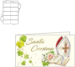 ARKRAFT 40 Personalised Santa Confirmation Favour Cards DIY with PC (Confirmation SC2)