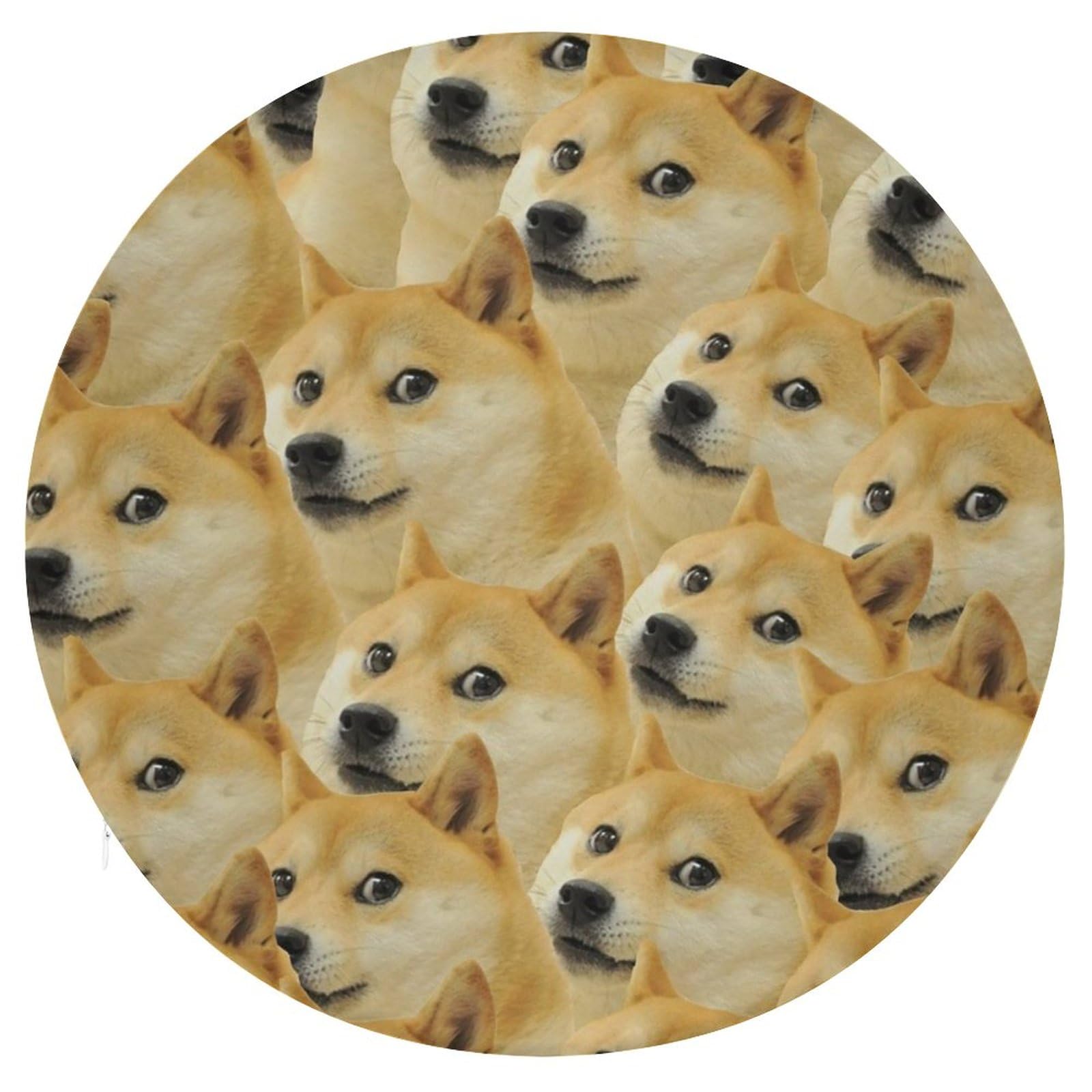 Amazon.co.jp: 座布団 クッション 丸クッション 犬柄 柴犬 しばけん