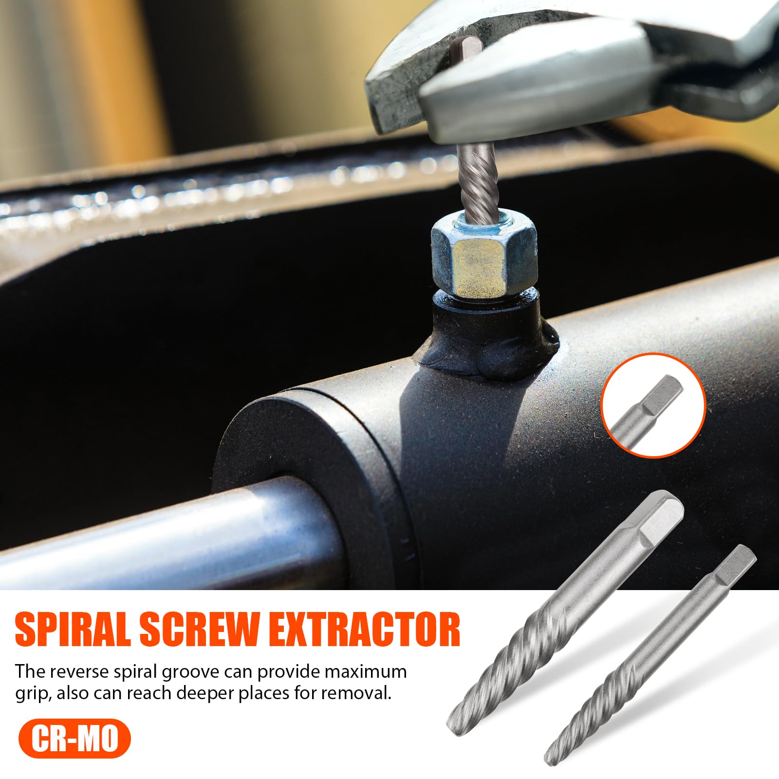 Damaged Screw Extractor Set - Remove Stripped Screws -3