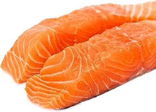 Fresh Atlantic Salmon Fillets, Skin-On, Sustainably Raised, 8-Ounce Port...