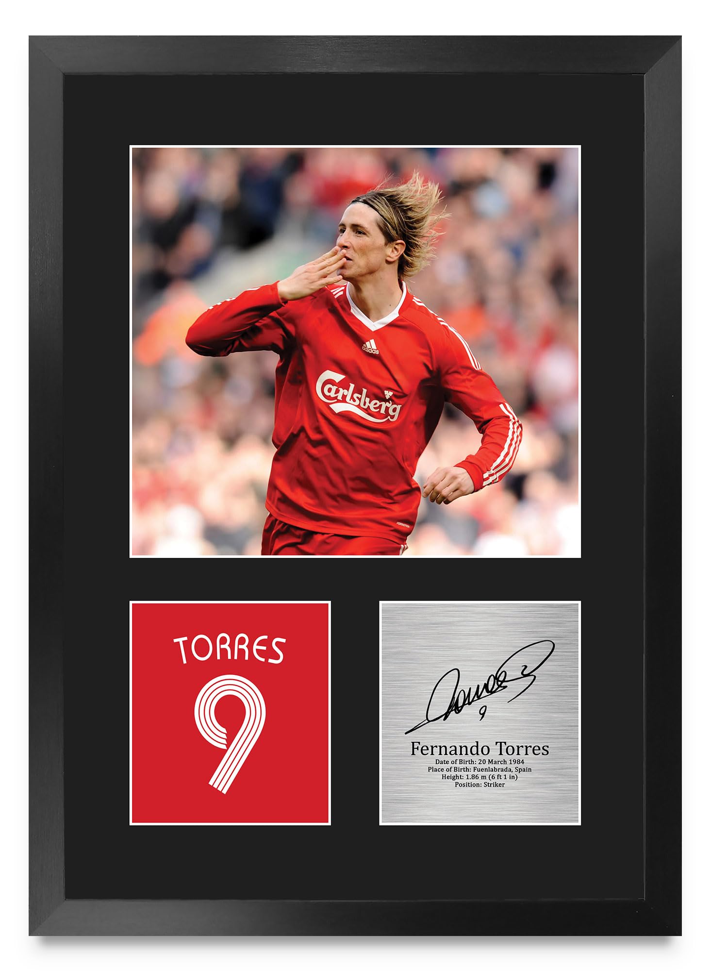 Amazon.co.jp: HWC Trading Fernando Torres Liverpool Giftsプリント