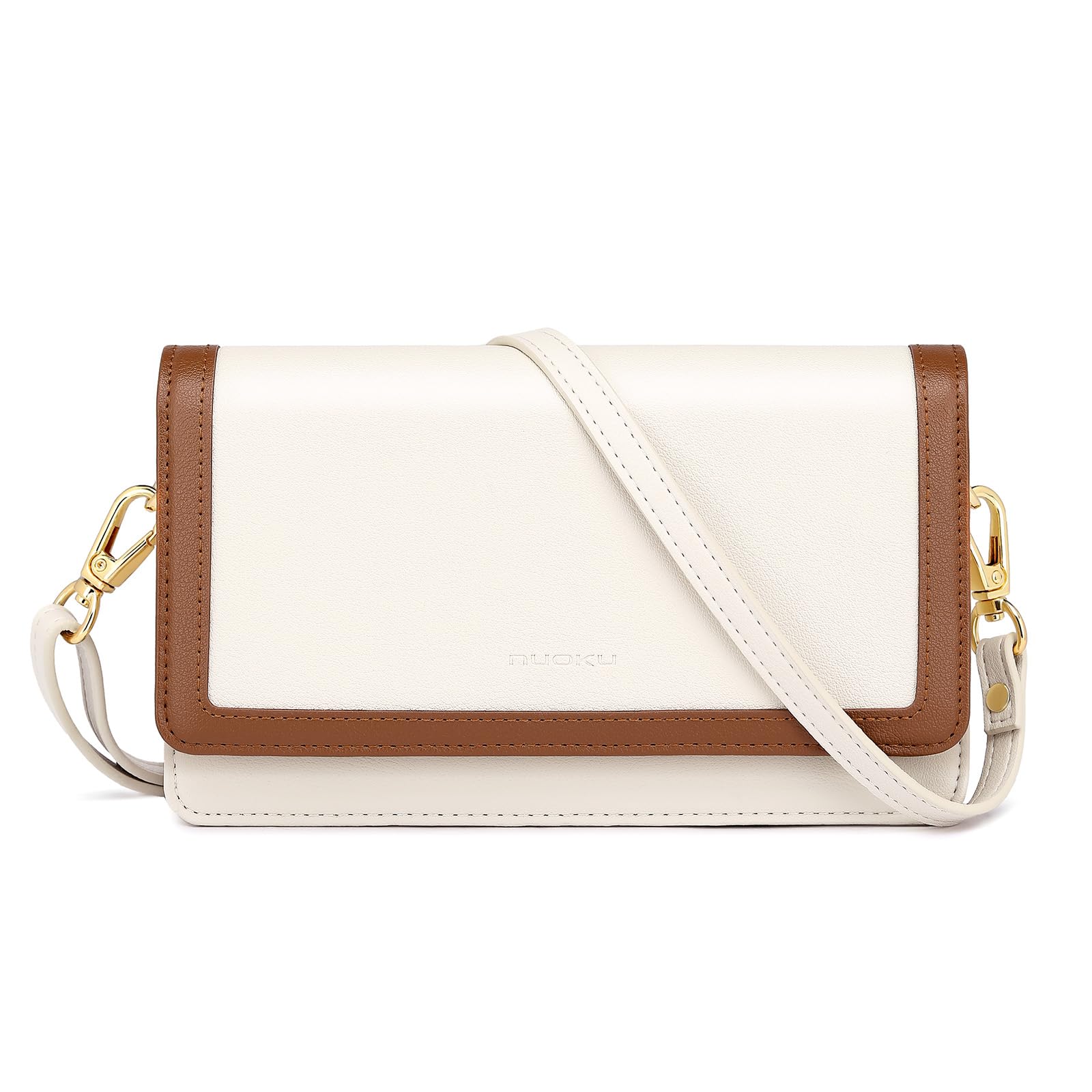 nuoku Crossbody Bag for Women Cellphone Little Purse with Credit Card Slots Lightweight Leather Wristlet Wallet | Cellphone, Little Purse, Lightweight
