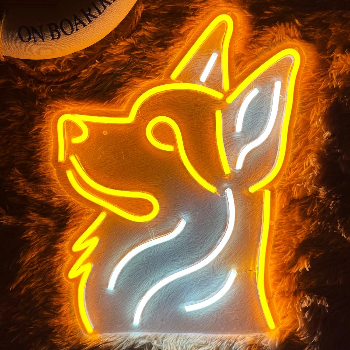 Dog LED Neon Sign Super Bright Acrylic Dimmable German Shepherd Led Light Size 15.7x11.8 in Neon Light for Dog Lovers Window Store Display Beer Bar Nightclub Grand Opening Gift (German Shepherd)