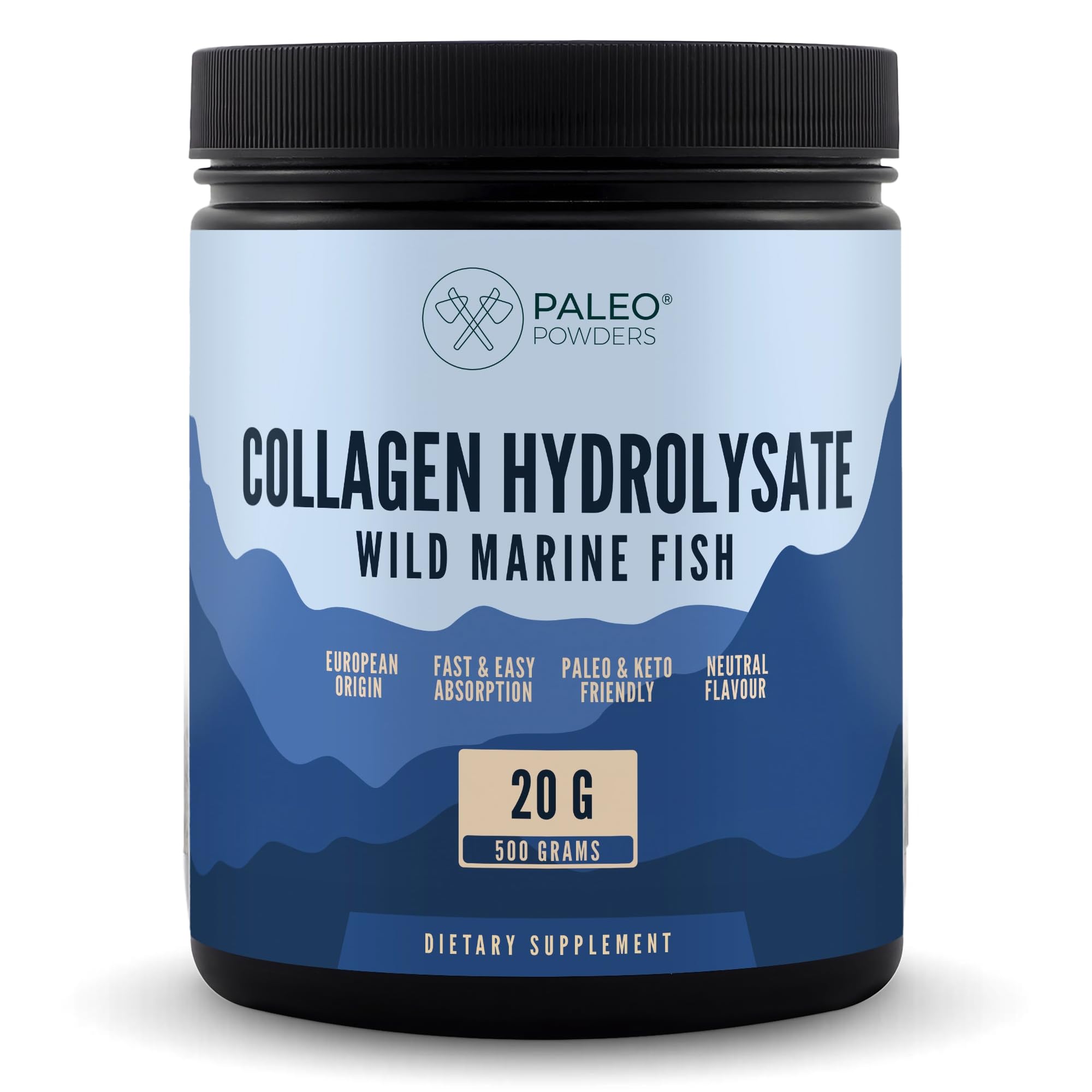 Poudre hydrolysate de collagène - Morue sauvage capturée d'Europe - 500 g