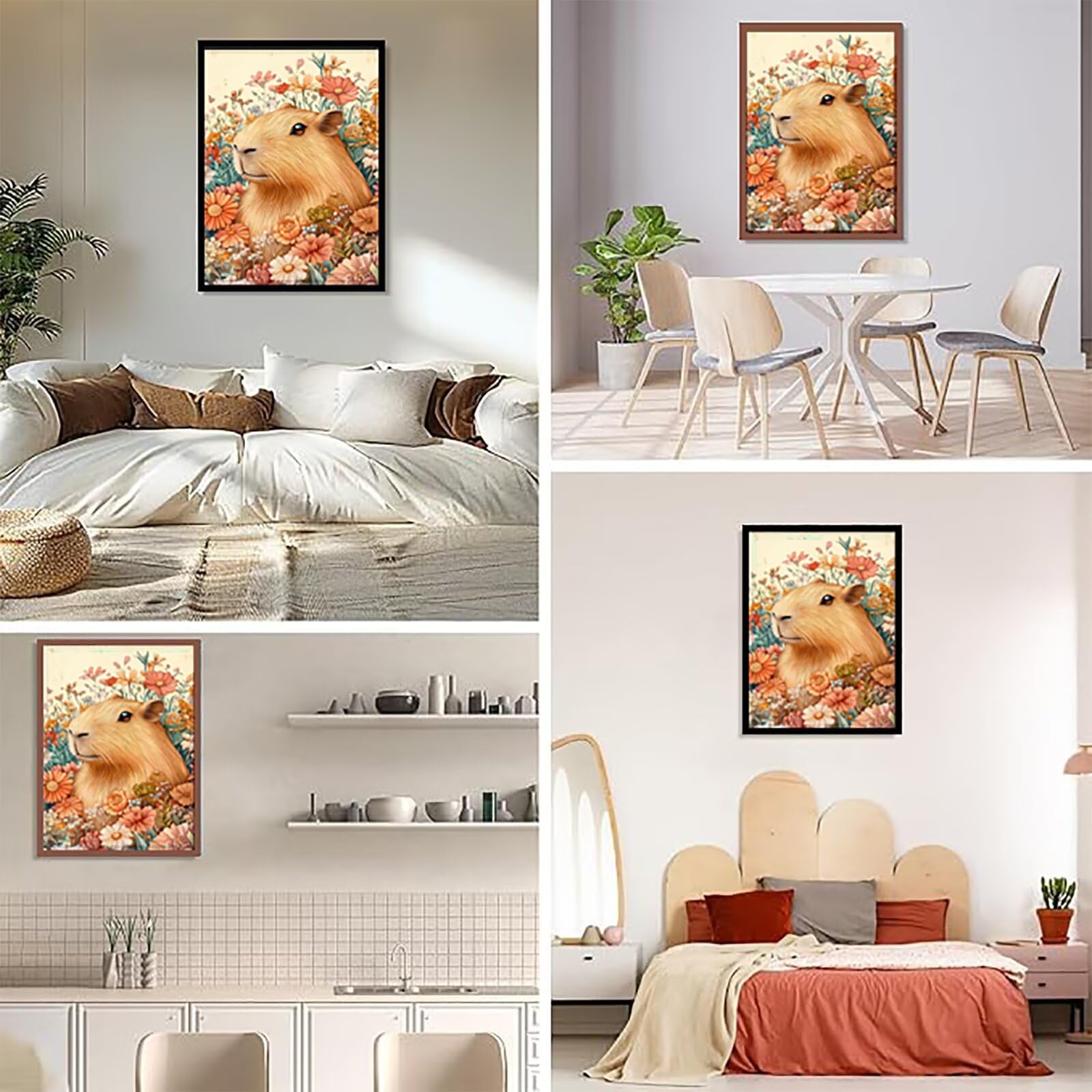 Obraz diamentowy 60x80cm kwiaty diamentowe malowanie dorosłych zwierzę 5d DIY okrągły diament sztuka kryształ górski dekoracyjne obrazy dekoracyjne śmieszne i relaksujące dla początkujących zestaw