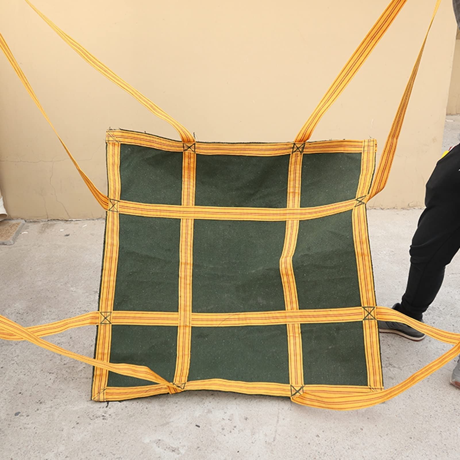 de elevación de Carga de poliéster - Eslinga Resistente al desgarro con Asas reforzadas (2 x 2 m, Capacidad de Carga de 2,5 kg)