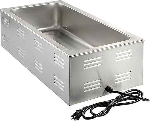 Miniatura 6 de Kratos Calentador de alimentos eléctrico comercial para encimera, calentador de alimentos portátil de mesa de vapor de tamaño 43, 12 x 27 pulgadas,